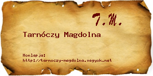 Tarnóczy Magdolna névjegykártya